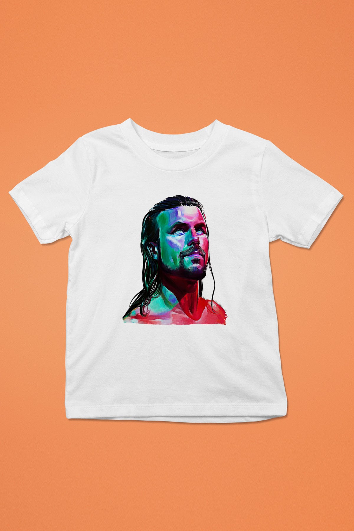 Adam Cole Baskılı Beyaz Unisex Beyaz Çocuk Tişört - Tshirt