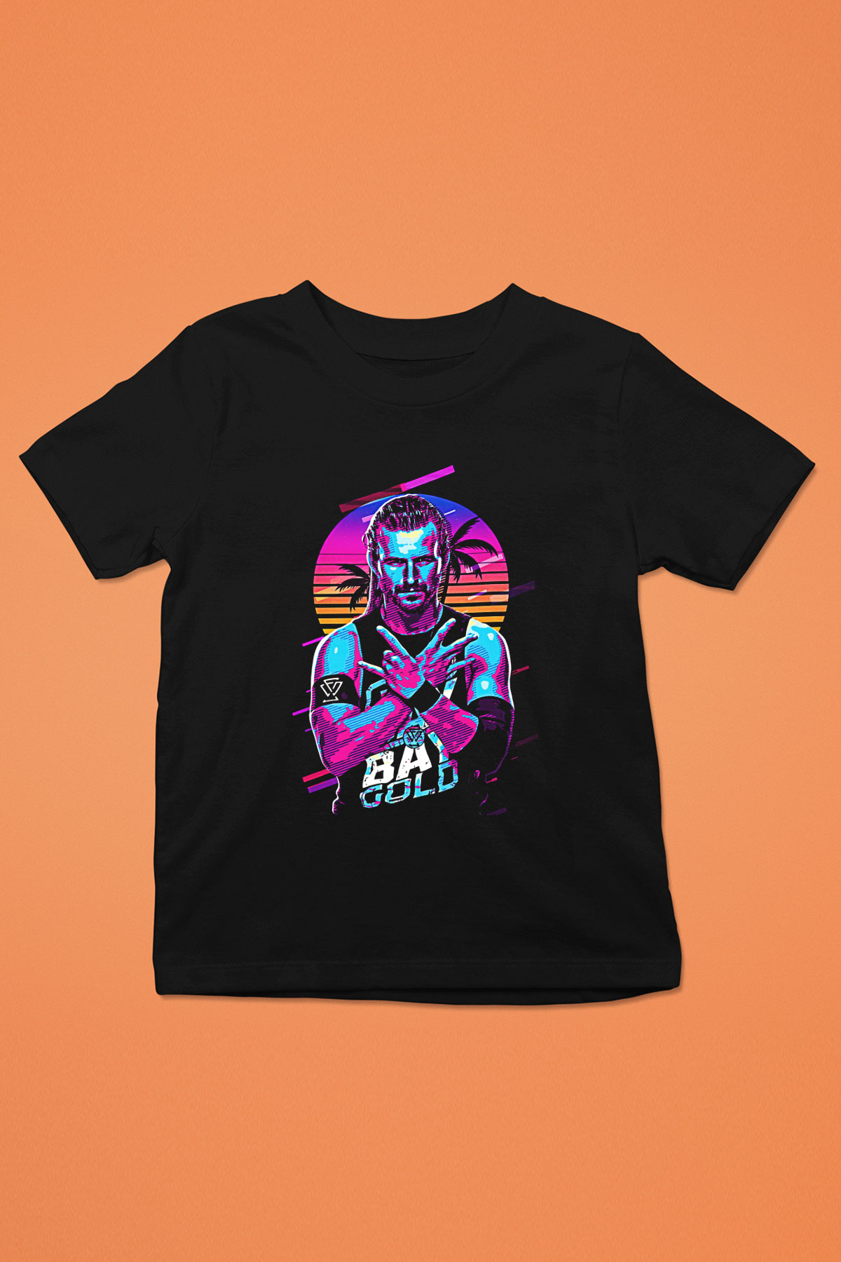 Adam Cole Baskılı Unisex Siyah Çocuk Tişört - Tshirt