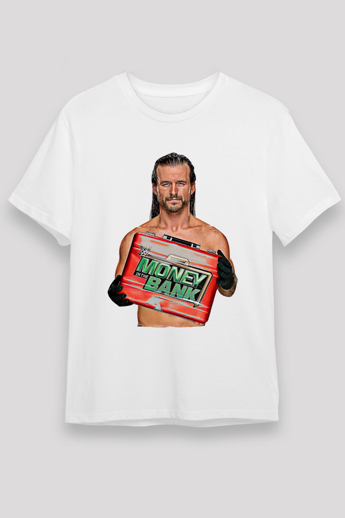 Adam Cole Unisex Baskılı Beyaz Tişört - Tshirt