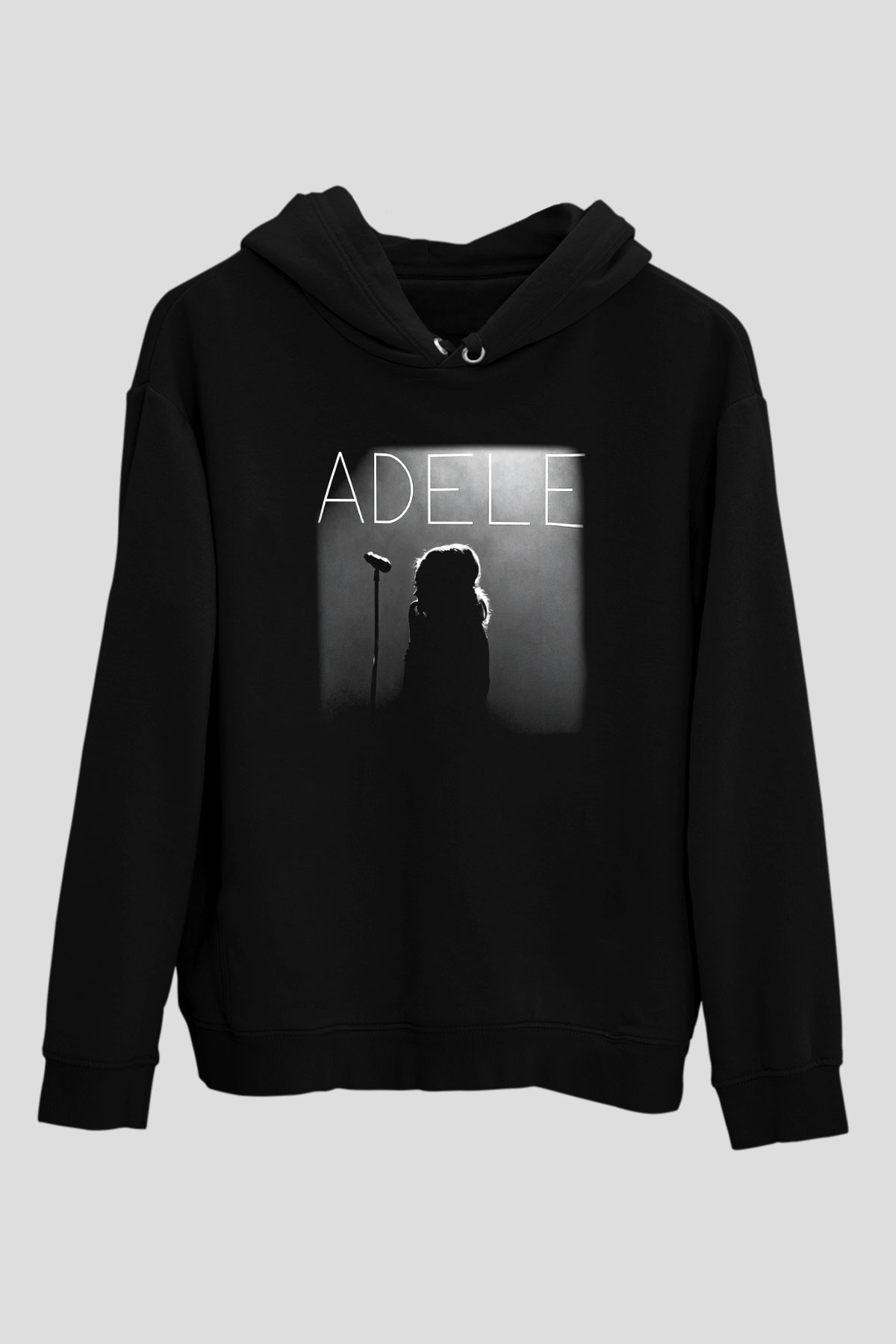 Adele Siyah Unisex Hoodie