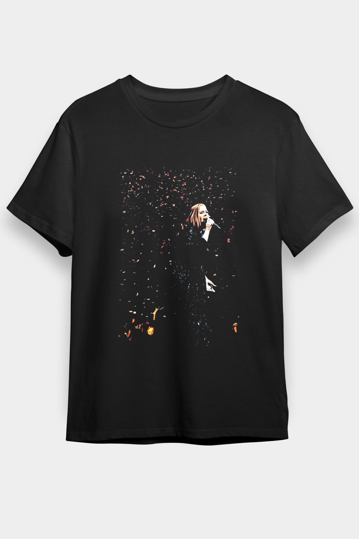 Adele Siyah Unisex Tişört T-Shirt - TişörtFabrikası