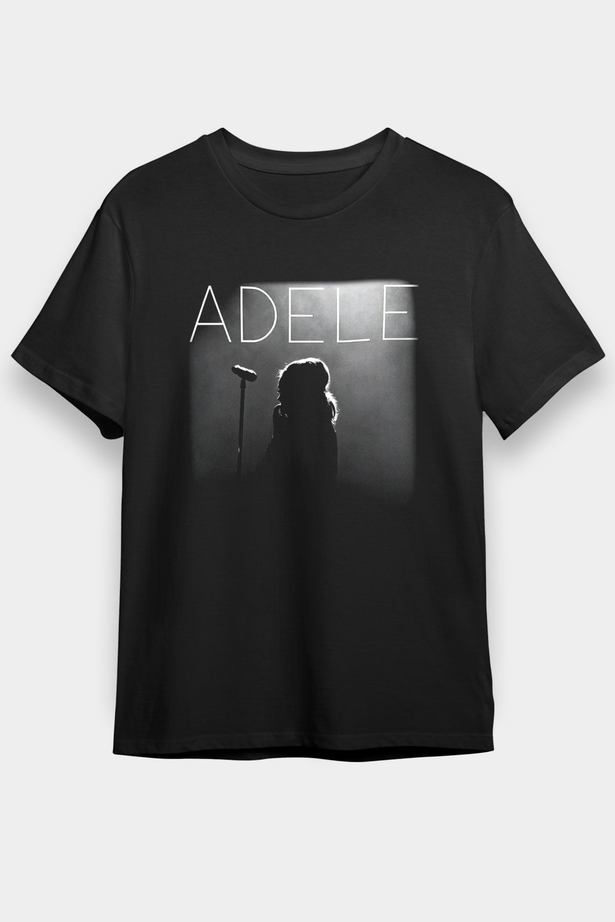 Adele Siyah Unisex Tişört T-Shirt - TişörtFabrikası