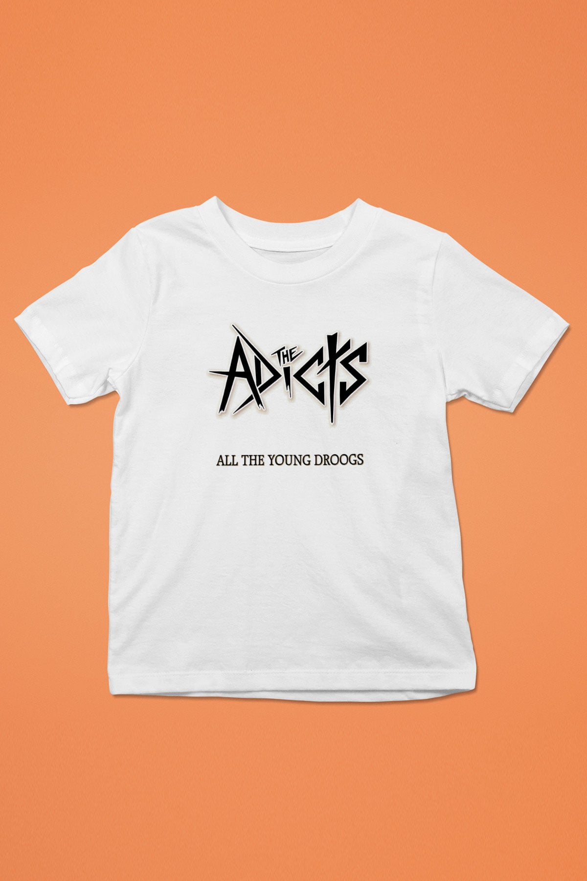Adicts Baskılı Unisex Beyaz Çocuk Tişört