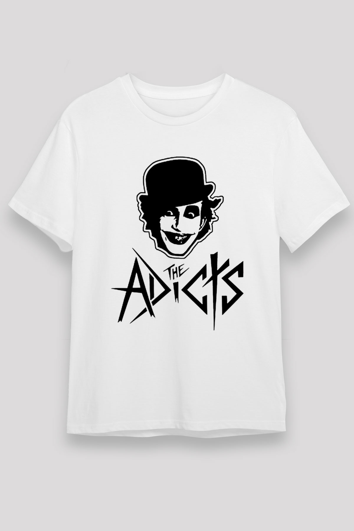 Adicts Baskılı Unisex Beyaz Tişört