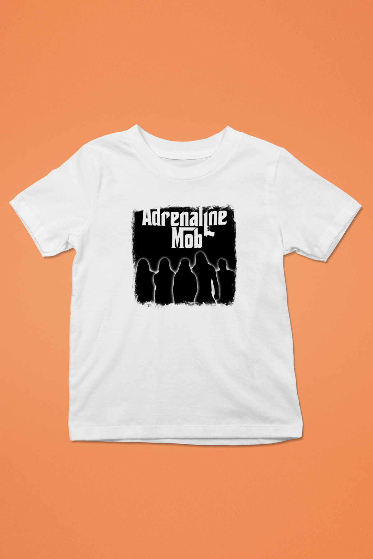 Adrenaline Mob Baskılı Unisex Beyaz Çocuk Tişört