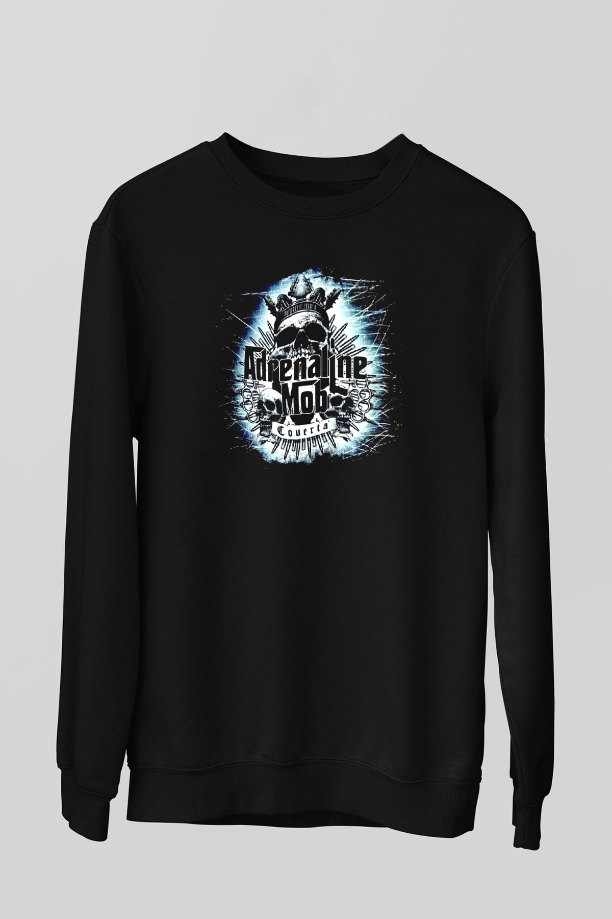 Adrenaline Mob Siyah Unisex Sweatshirt