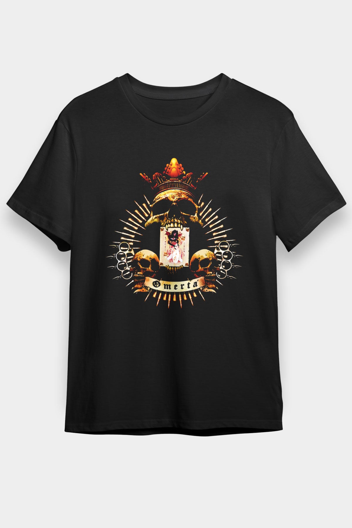 Adrenaline Mob Siyah Unisex Tişört T-Shirt - TişörtFabrikası