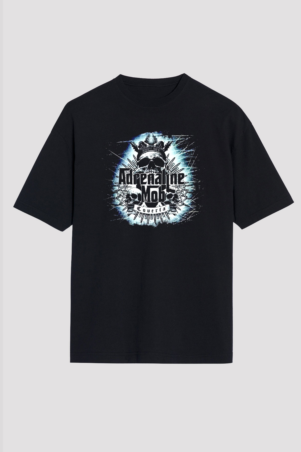 Adrenaline Mob Siyah Unisex Tişört T-Shirt - TişörtFabrikası