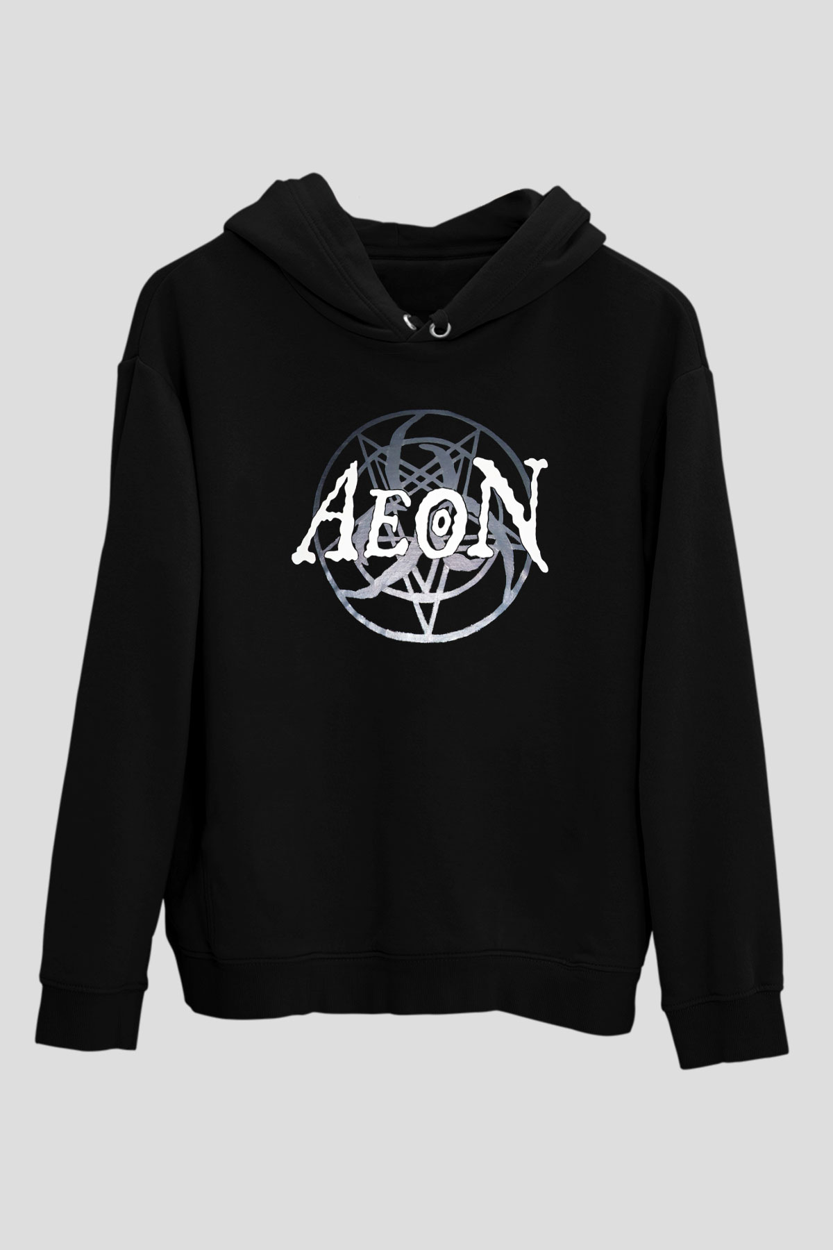 Aeon Siyah Unisex Hoodie