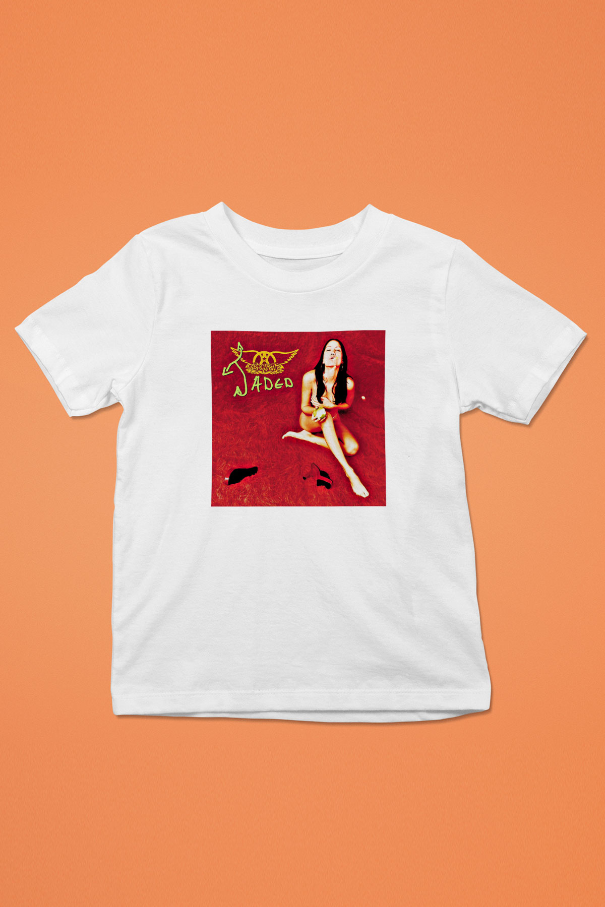Aerosmith Baskılı Unisex Beyaz Çocuk Tişört