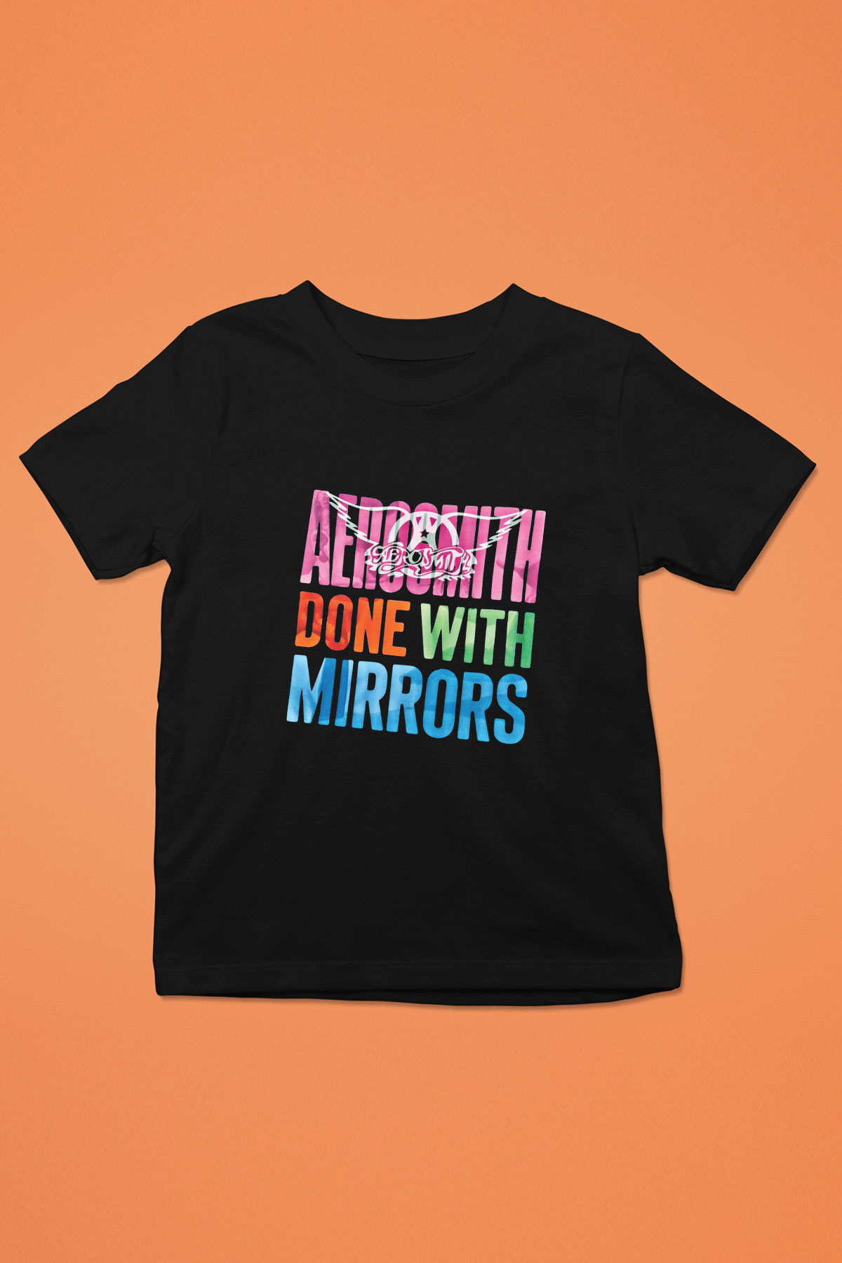 Aerosmith Baskılı Unisex Siyah Çocuk Tişört