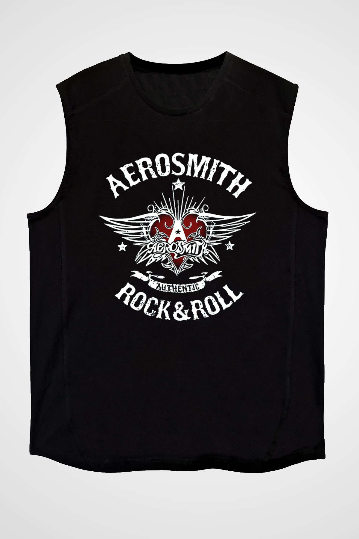 Aerosmith Siyah Unisex Kolsuz Tişört