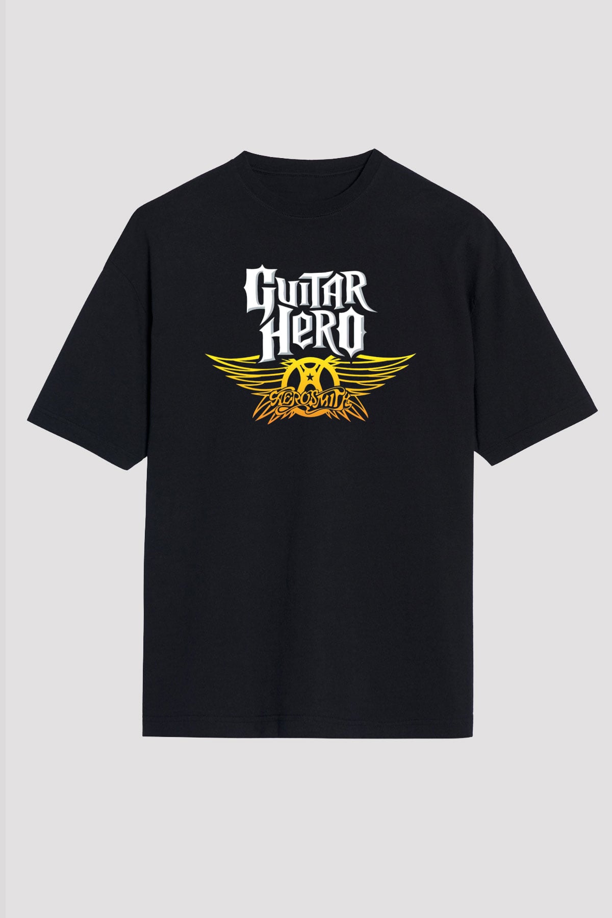 Aerosmith Siyah Unisex Oversize Tişört T-Shirt