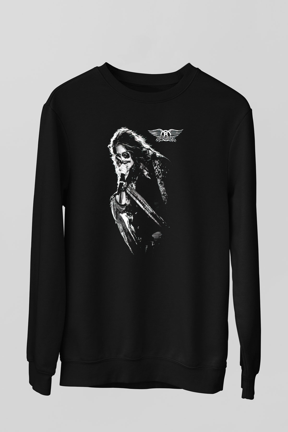 Aerosmith Siyah Unisex Sweatshirt