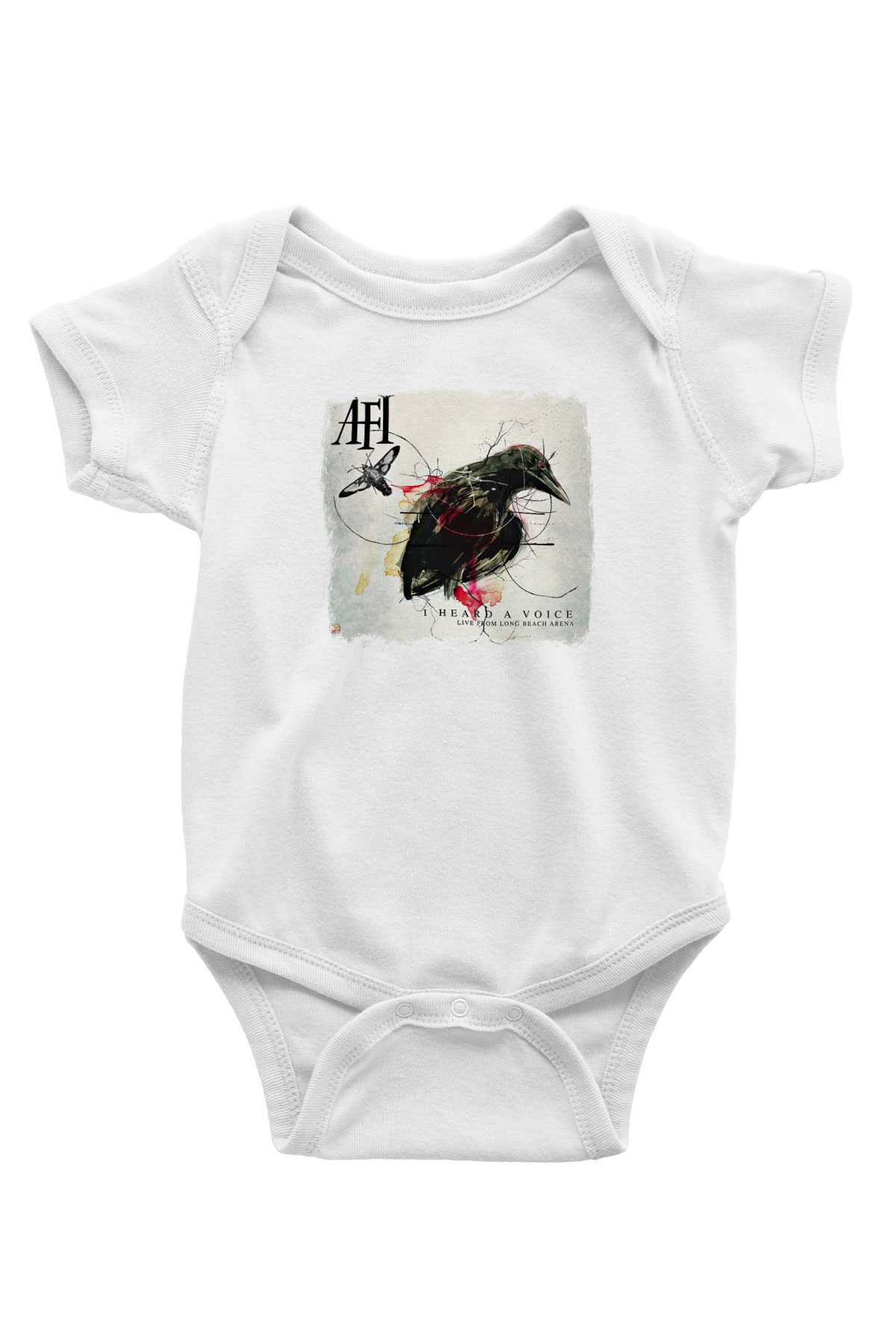Afi Baskılı Unisex Beyaz Bebek Body - Zıbın