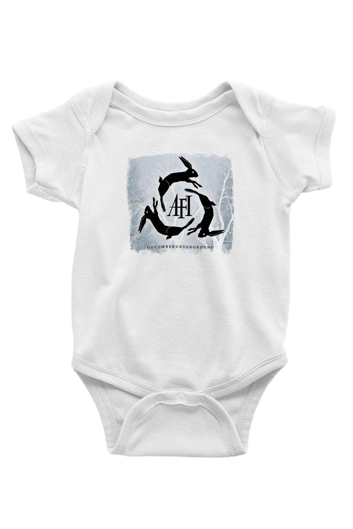 Afi Baskılı Unisex Beyaz Bebek Body - Zıbın