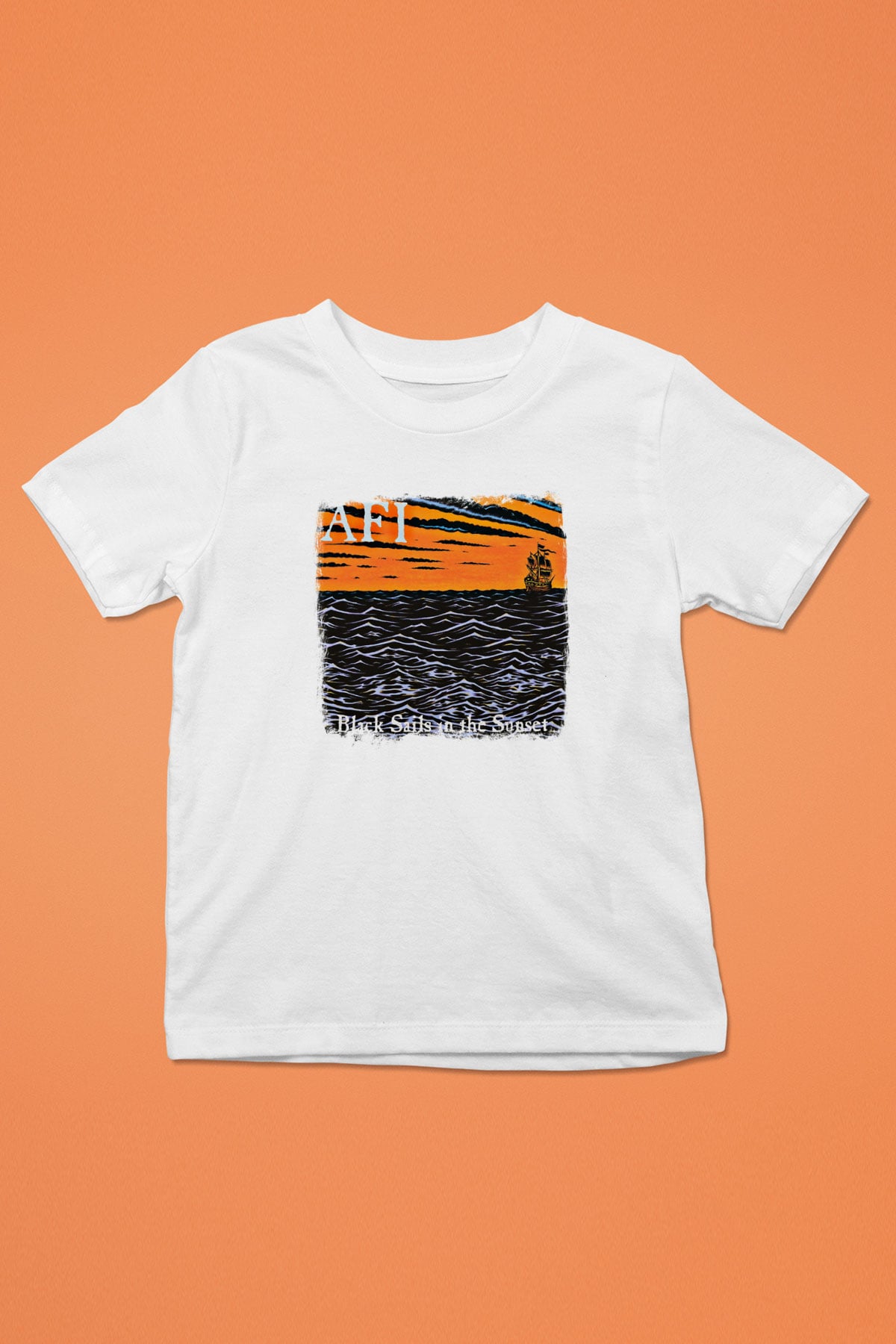Afi Baskılı Unisex Beyaz Çocuk Tişört