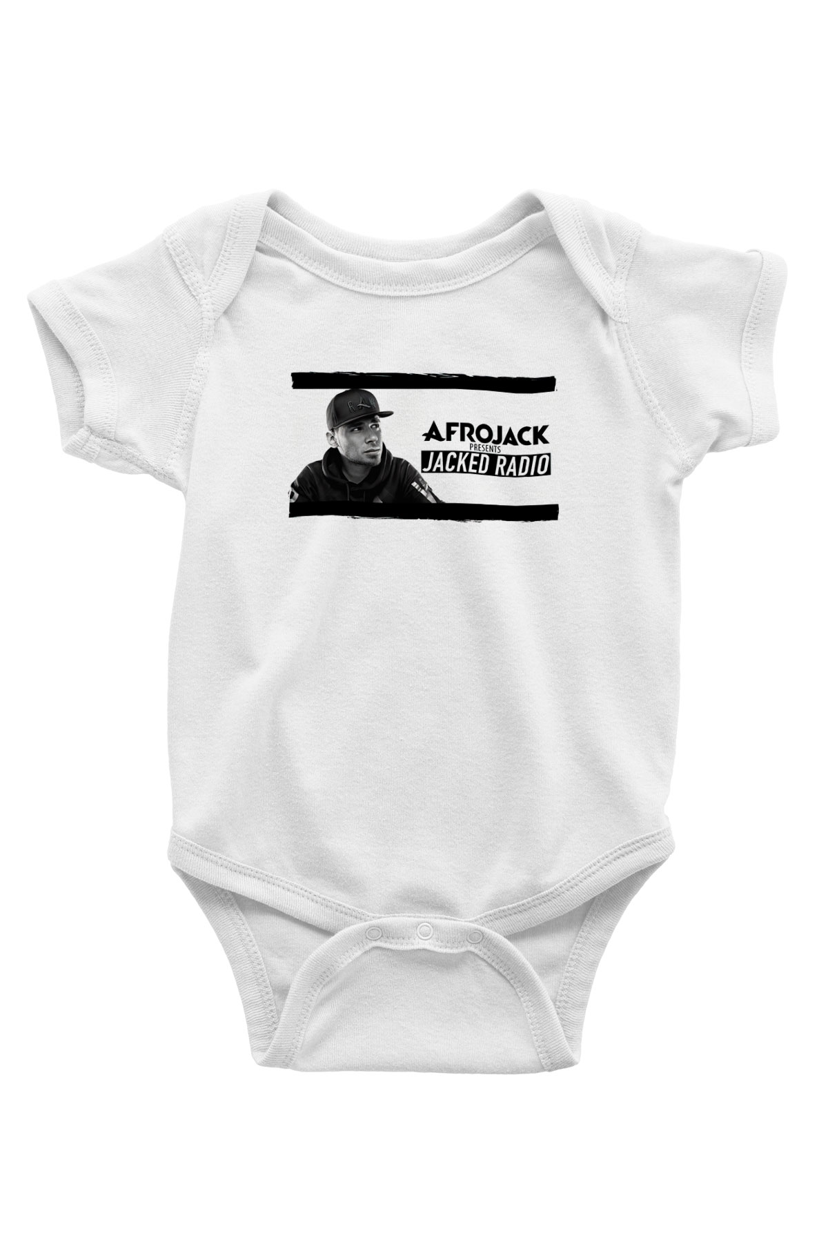 Afrojack Beyaz Bebek Body - Zıbın