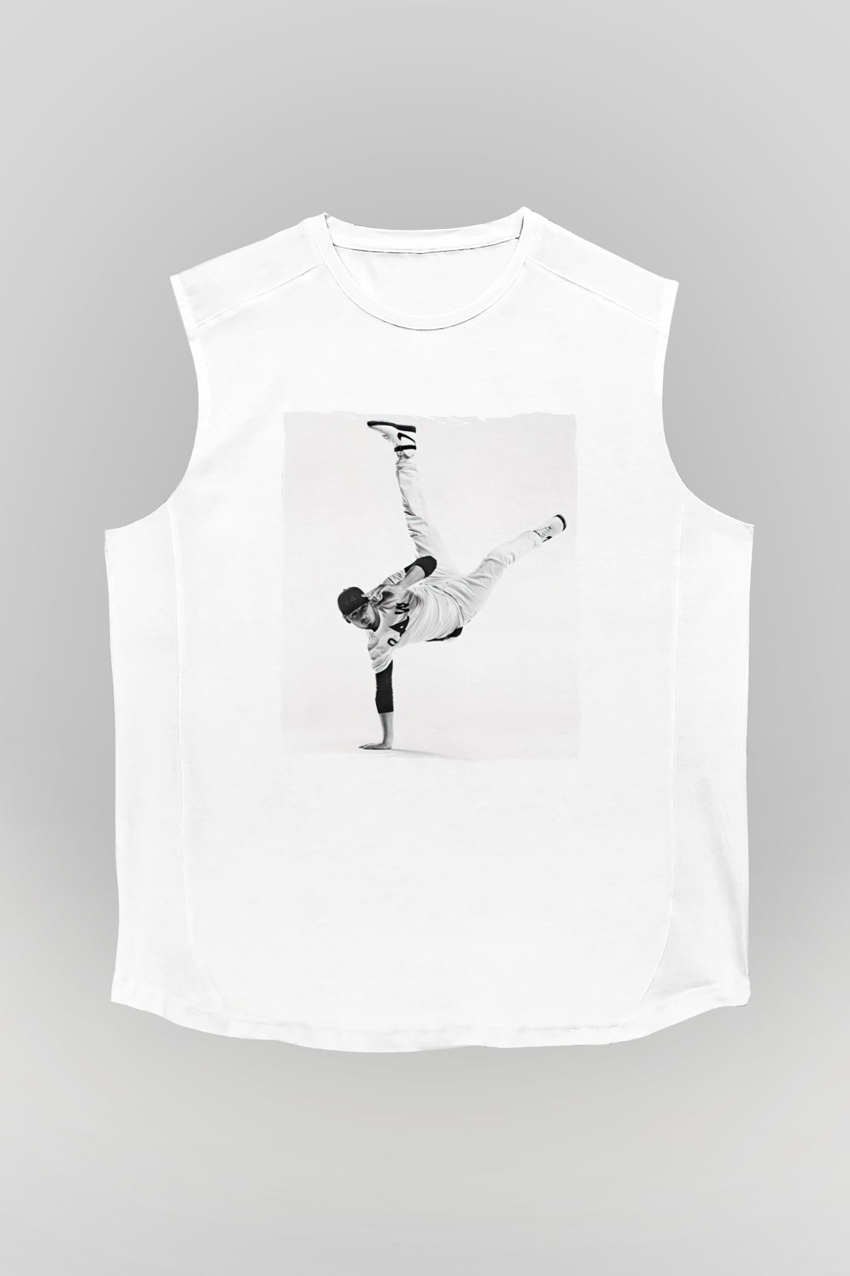 Afrojack Beyaz Unisex Kolsuz Tişört