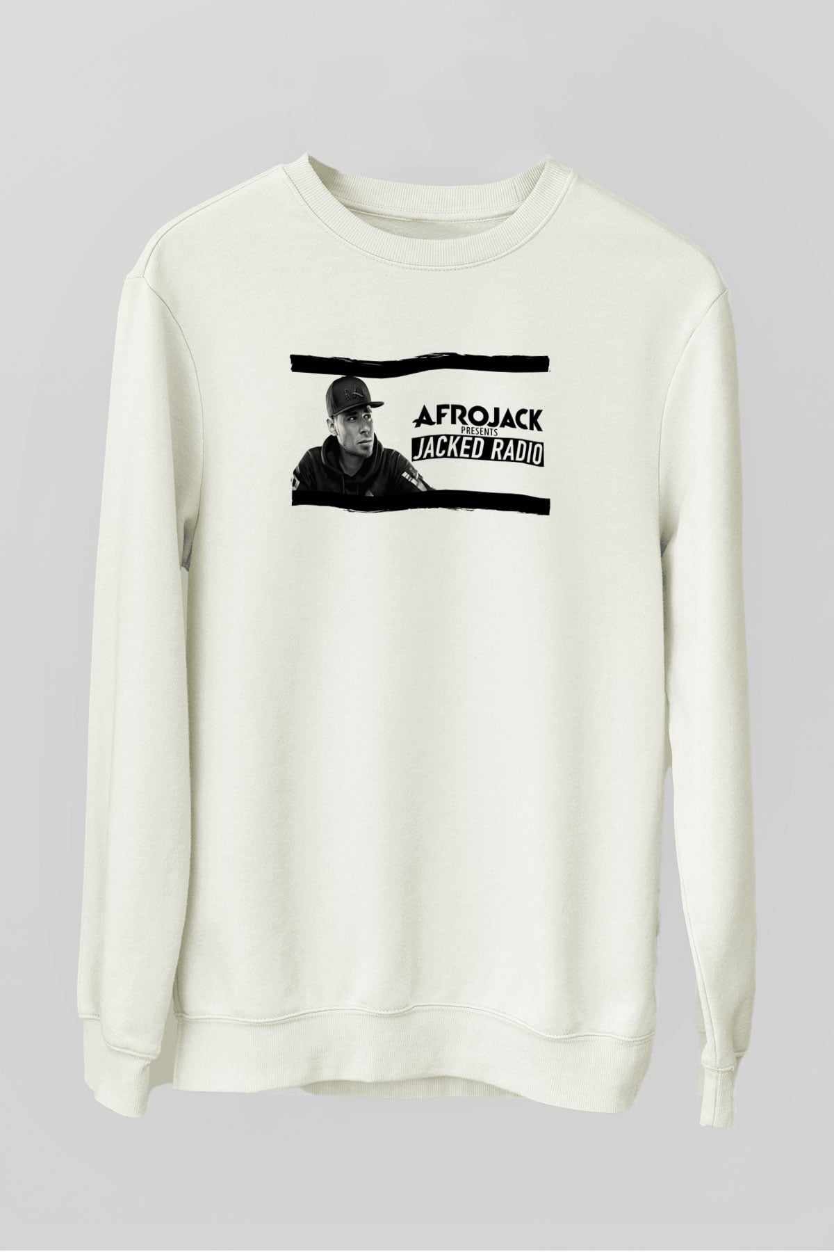 Afrojack Beyaz Unisex Sweatshirt
