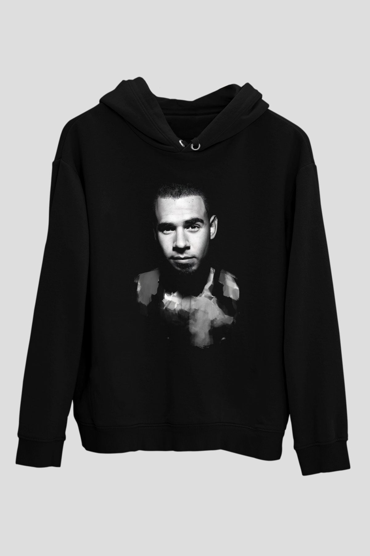 Afrojack Siyah Unisex Kapüşonlu Sweatshirt