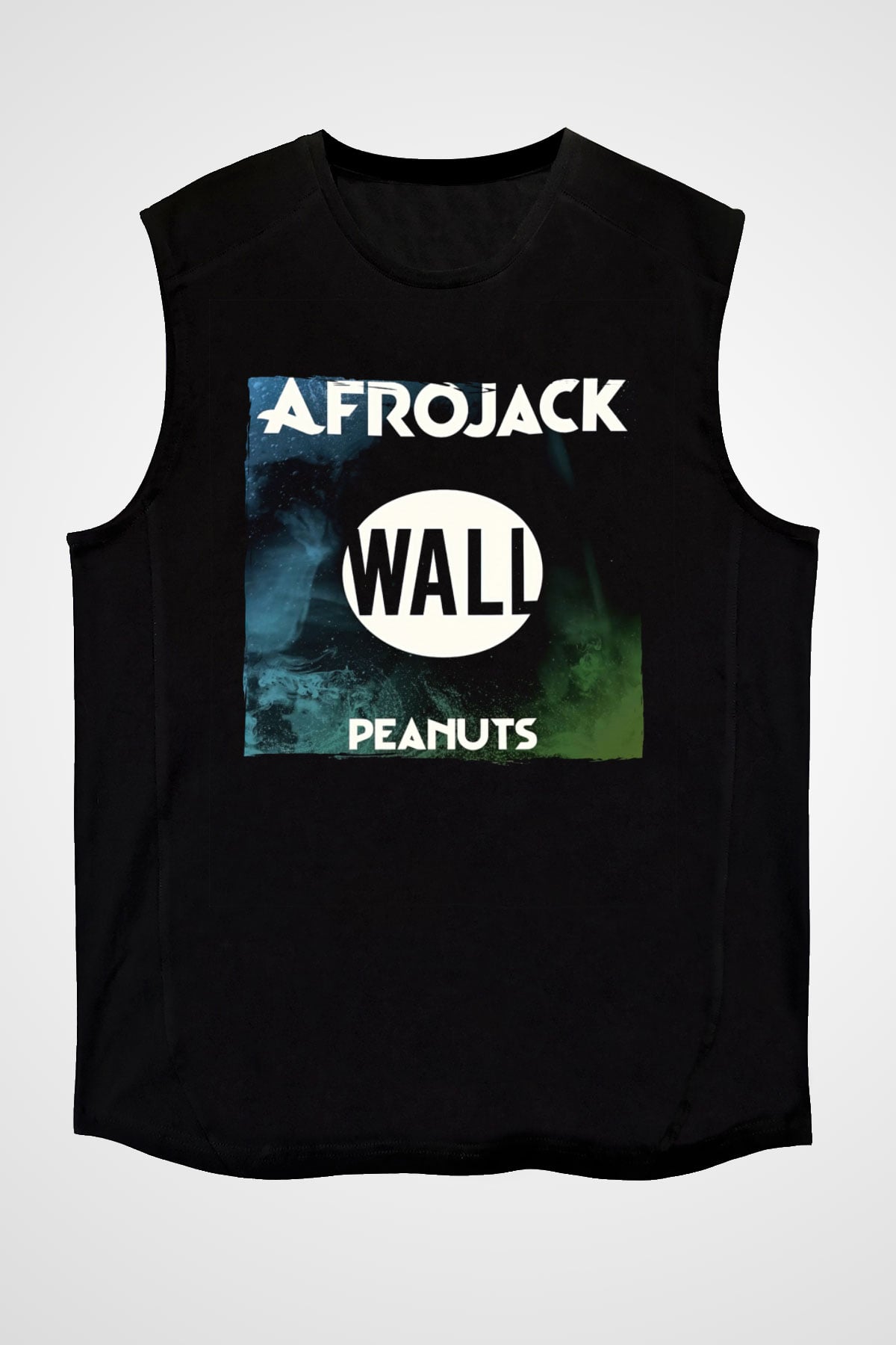 Afrojack Siyah Unisex Kolsuz Tişört