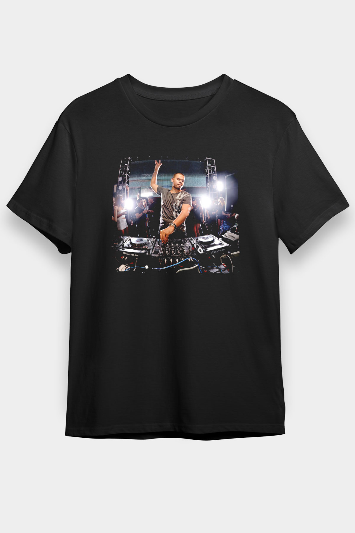 Afrojack Siyah Unisex Tişört T-Shirt - TişörtFabrikası