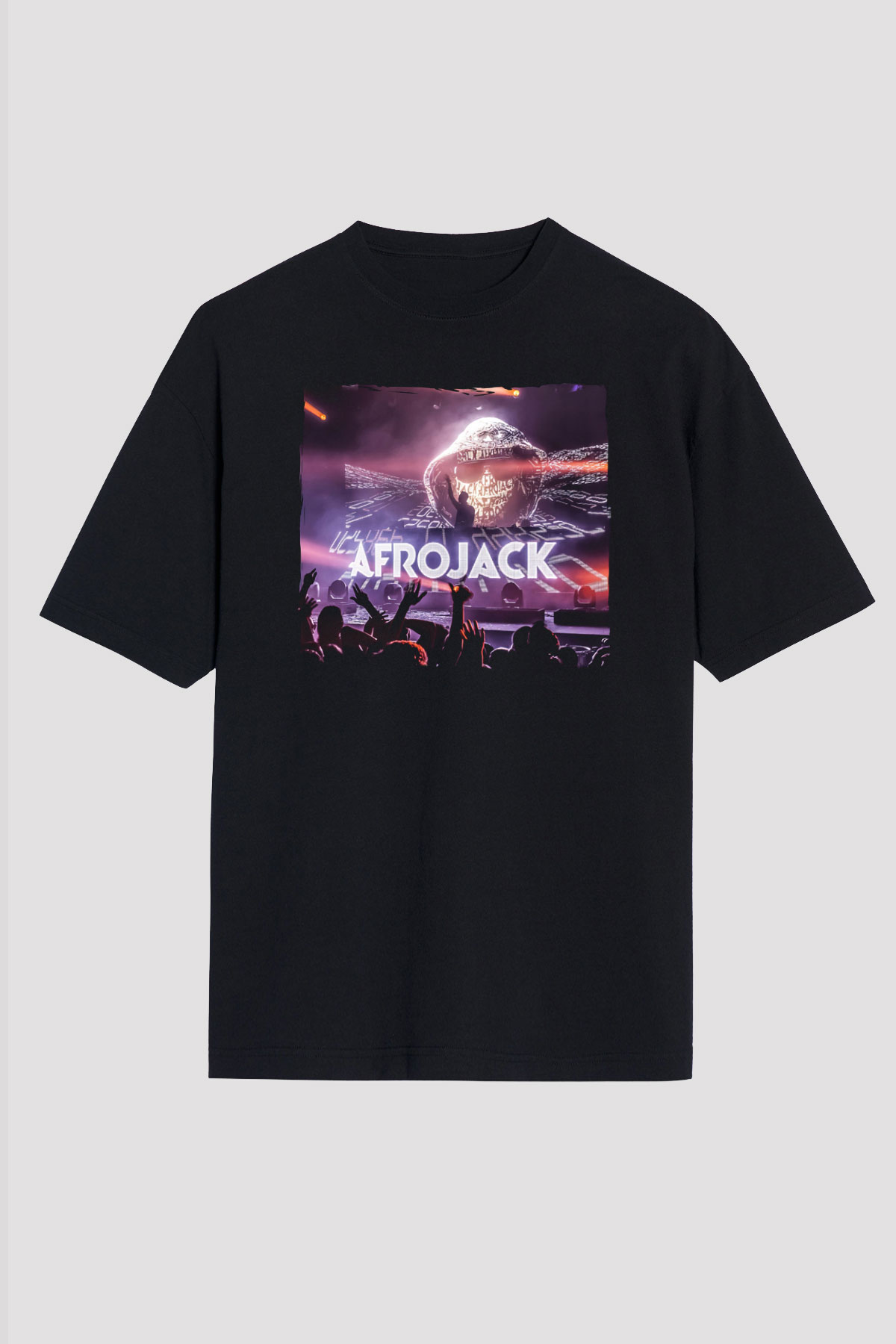 Afrojack Siyah Unisex Tişört T-Shirt - TişörtFabrikası
