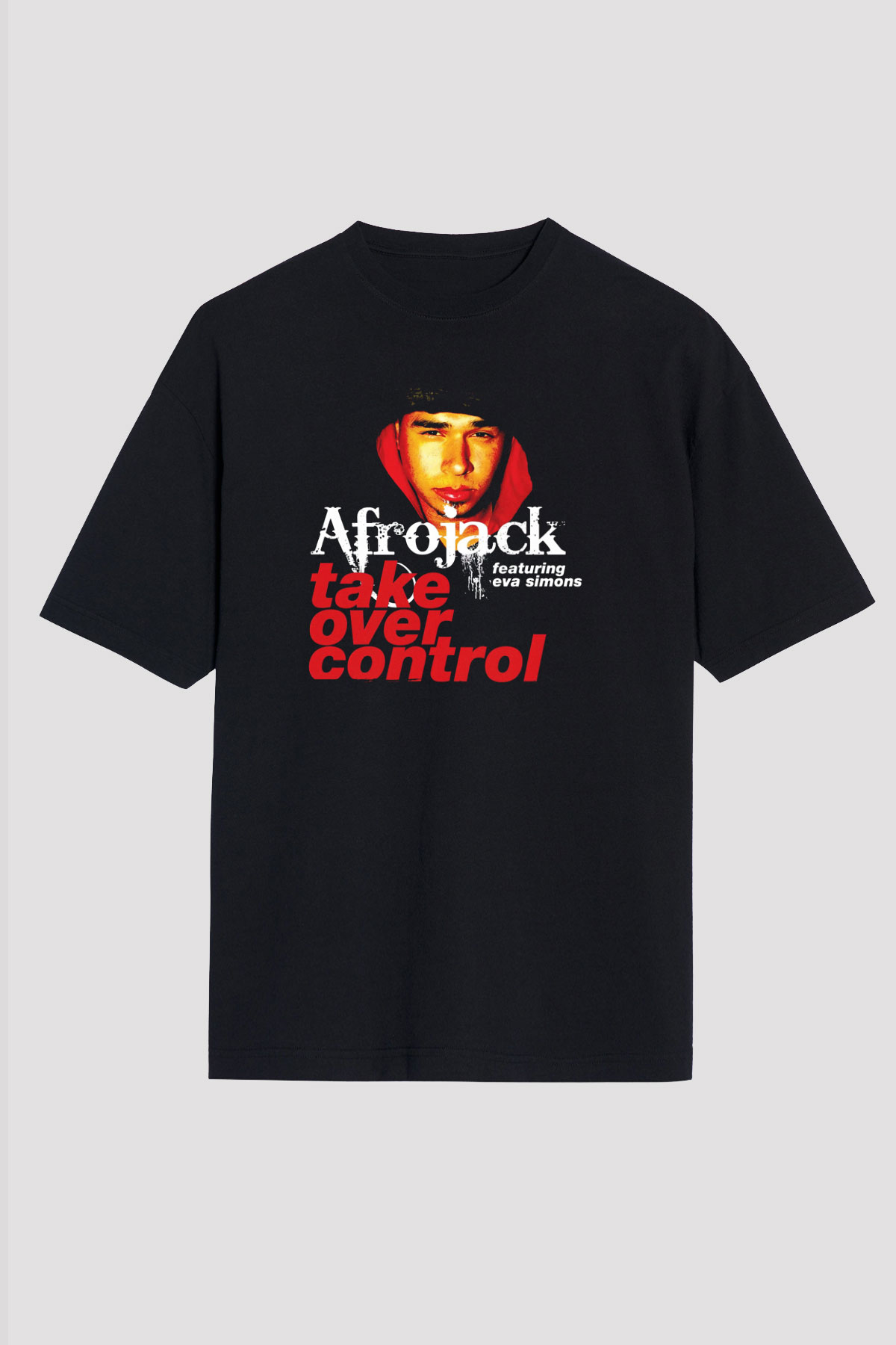 Afrojack Siyah Unisex Tişört T-Shirt - TişörtFabrikası