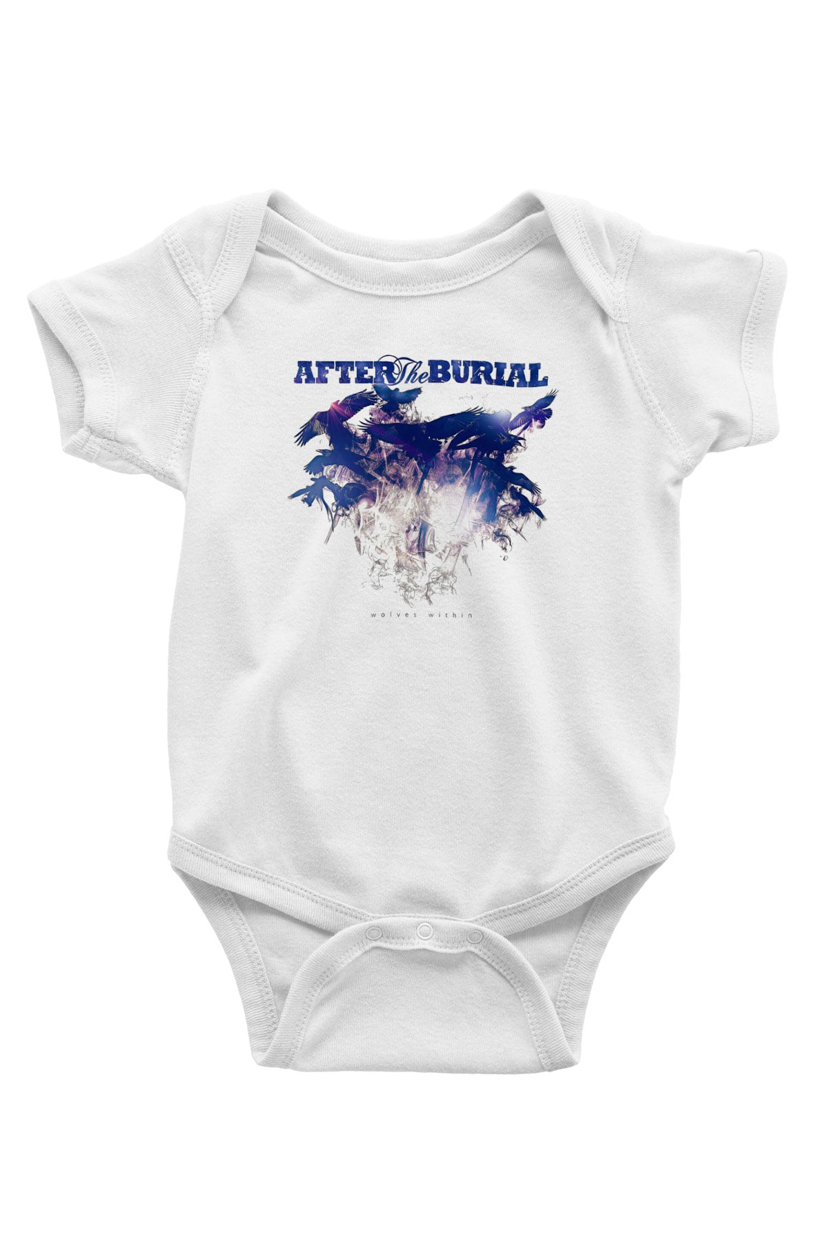 After The Burial Baskılı Beyaz Unisex Bebek Body - Zıbın