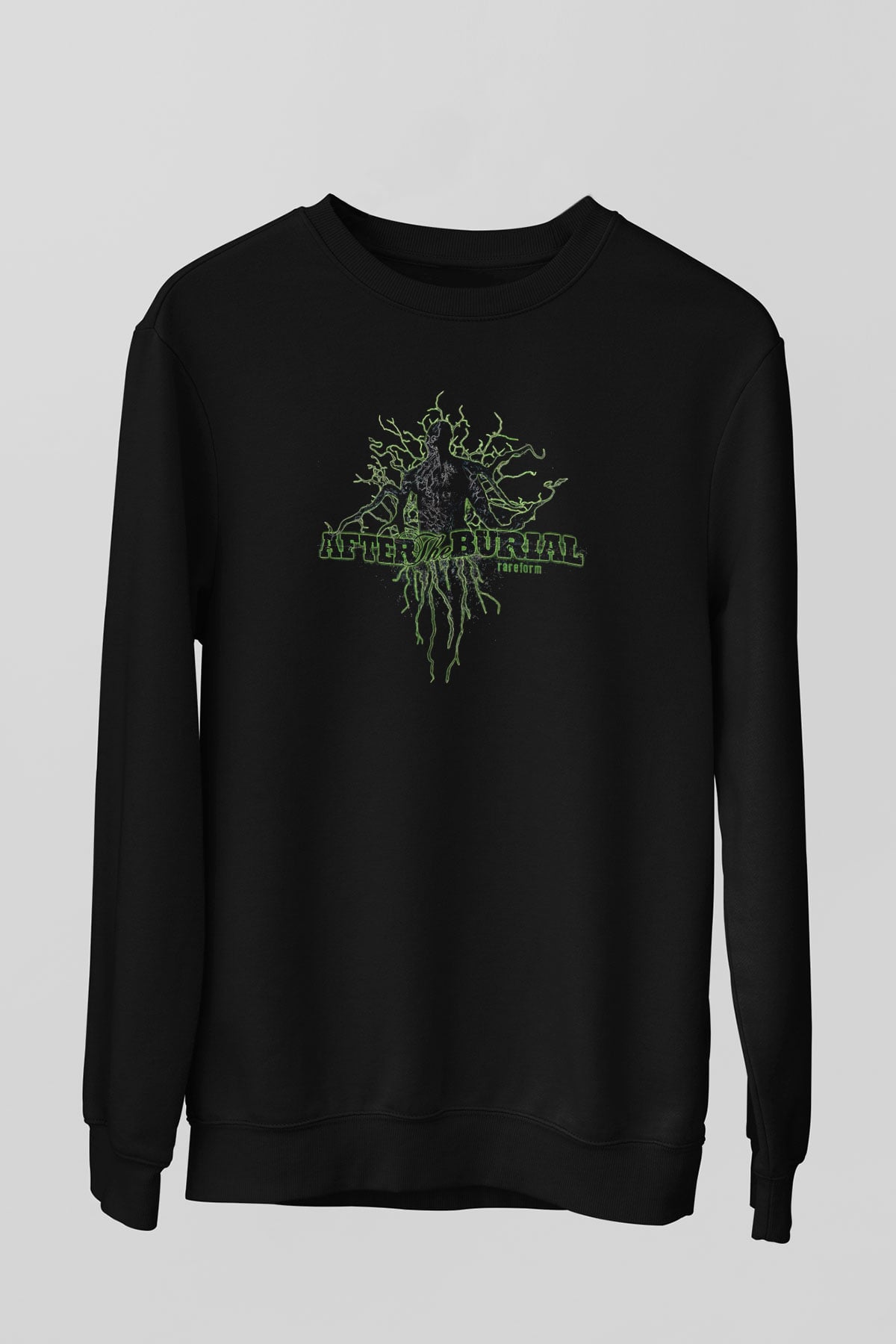 After The Burial Baskılı Unisex Siyah Sweatshirt