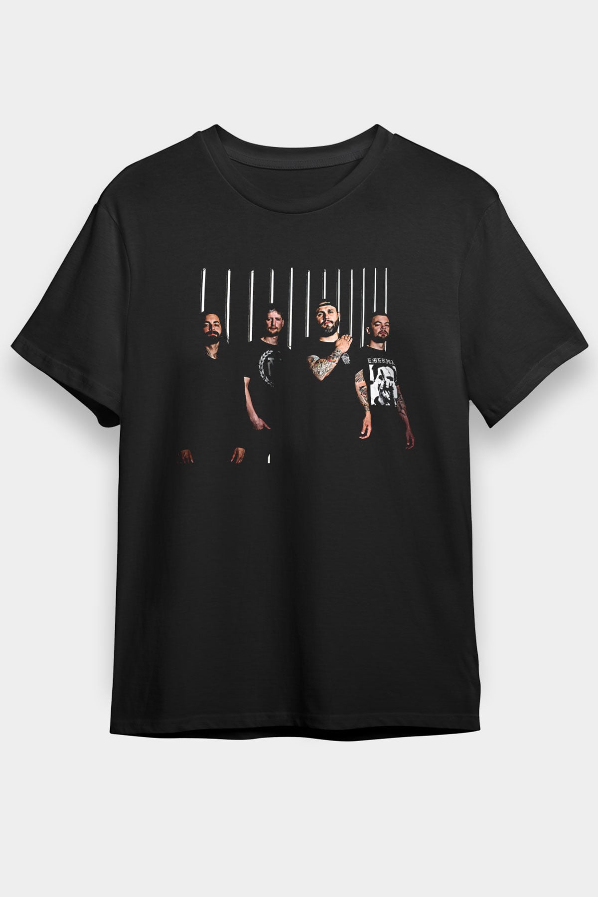 After The Burial Baskılı Unisex Siyah Tişört - Tshirt
