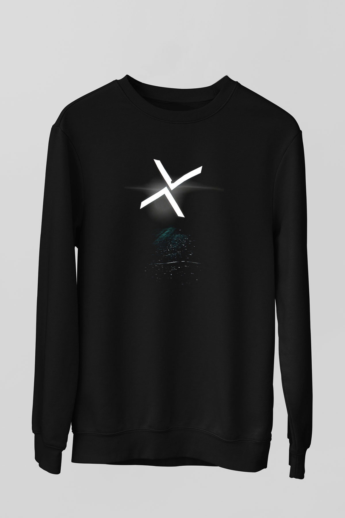 After The Burial Baskılı Unisex Siyah Sweatshirt