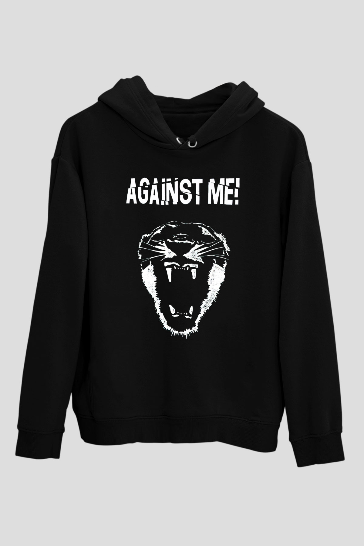 Against Me Siyah Unisex Hoodie