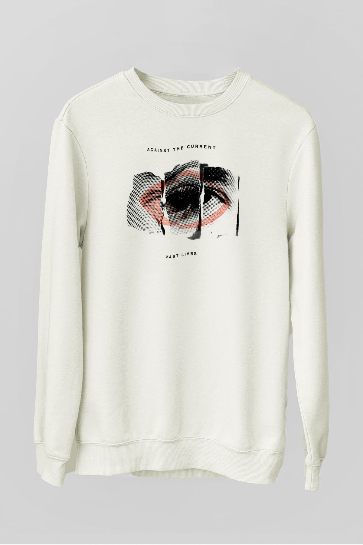 Against The Current Beyaz Unisex Sweatshirt