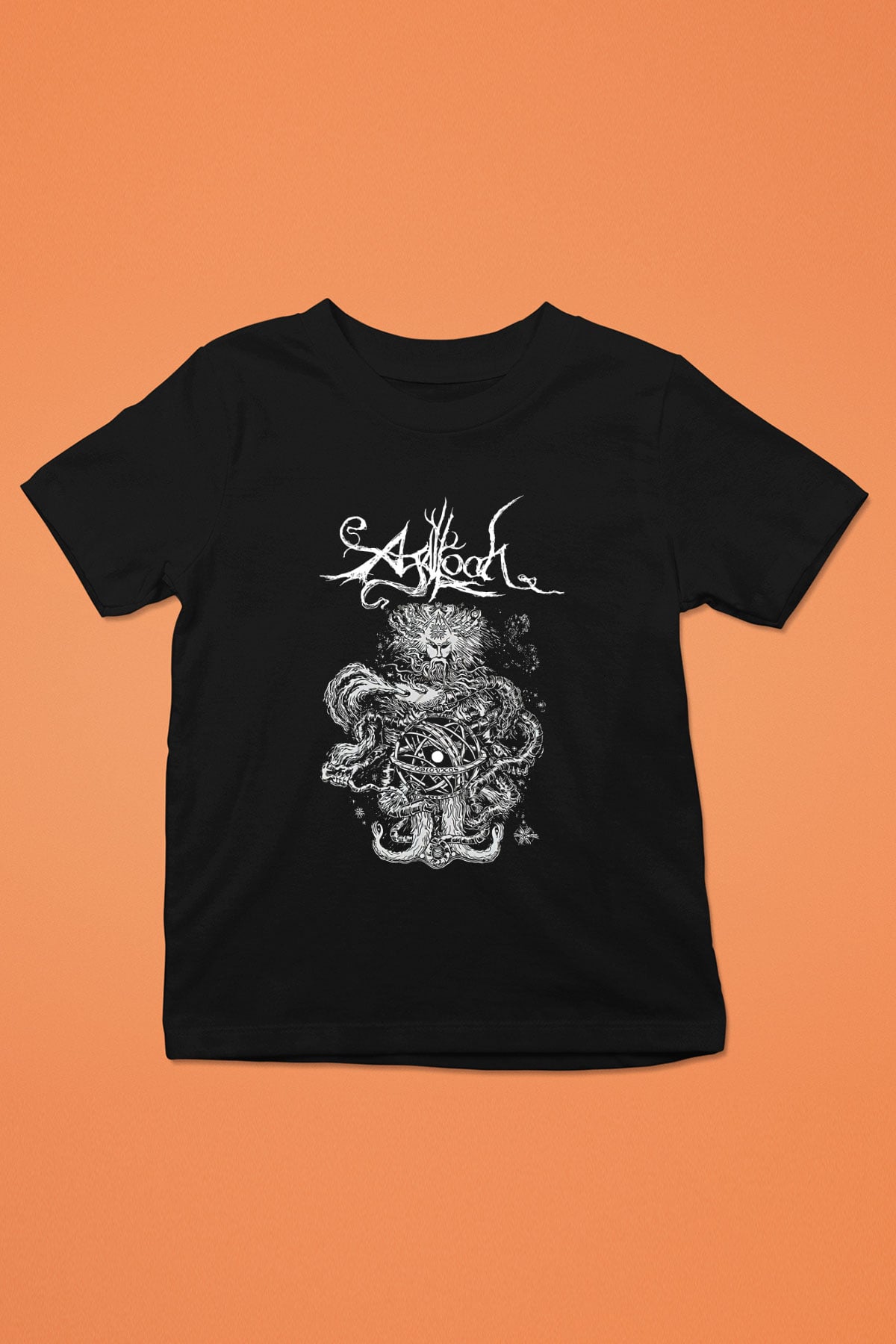 Agalloch Baskılı Unisex Siyah Çocuk Tişört - Tshirt