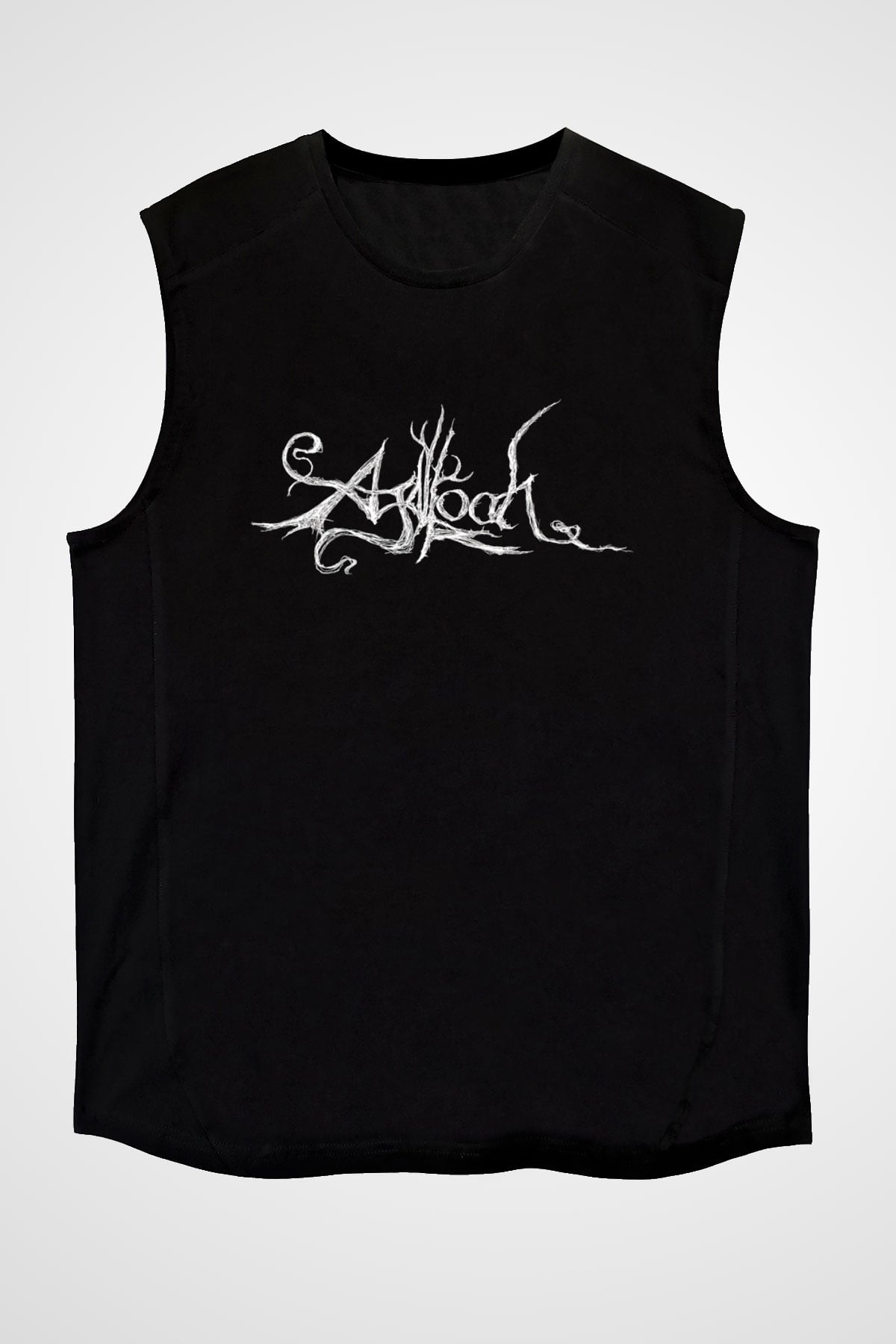 Agalloch Baskılı Unisex Siyah Kolsuz Tişört - Tshirt