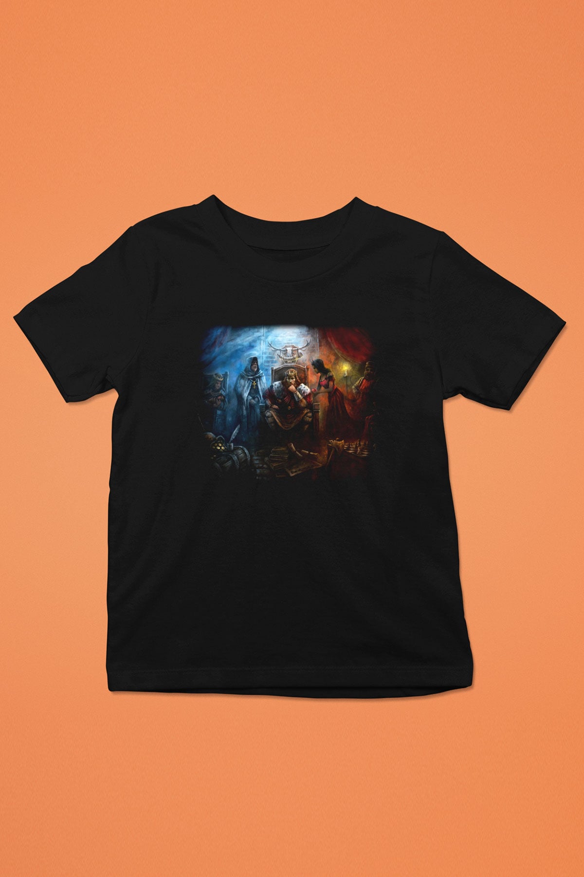 Age Of Empires Baskılı Siyah Unisex Çocuk Tişört