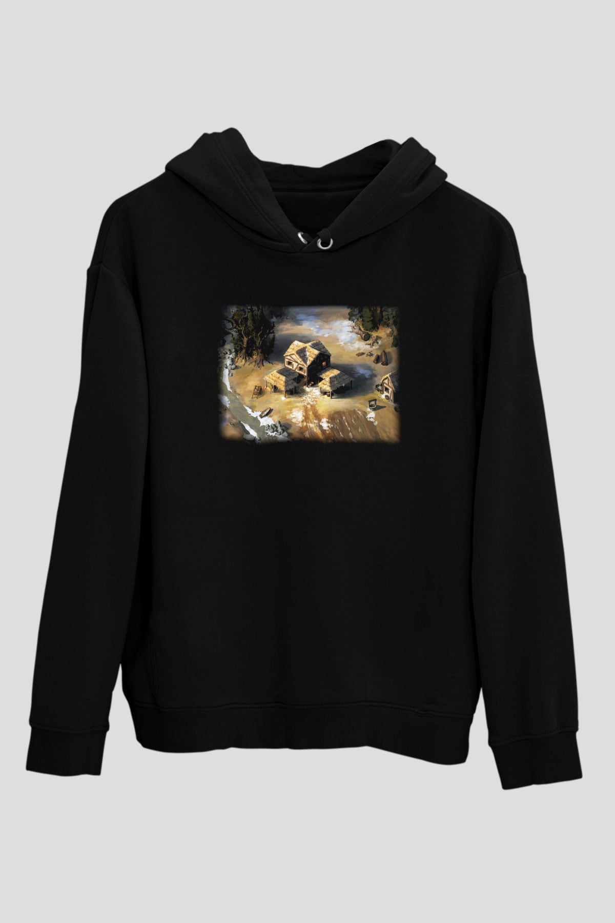 Age Of Empires Siyah Unisex Hoodie