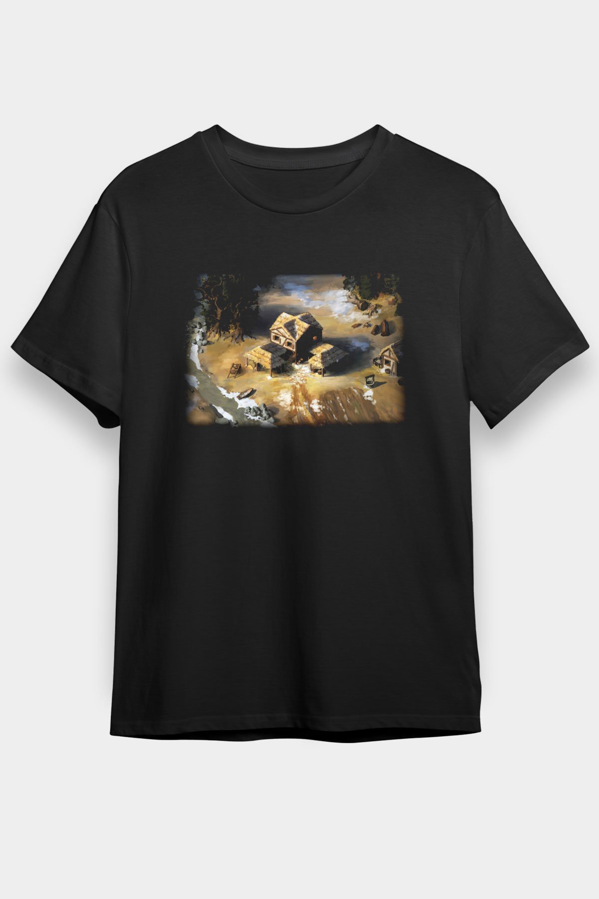 Age Of Empires Siyah Unisex Graphic Tee - STREETWEAR