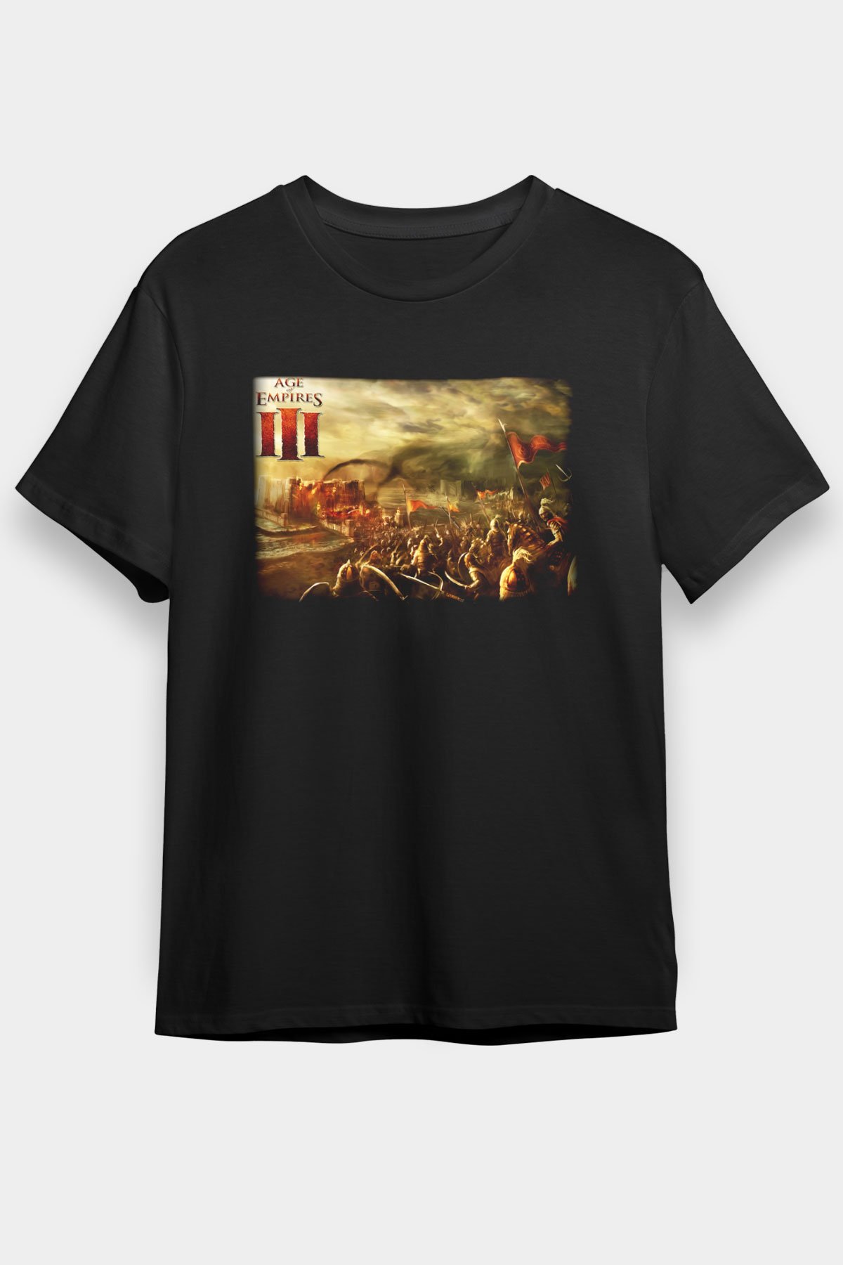 Age Of Empires Siyah Unisex Graphic Tee - STREETWEAR