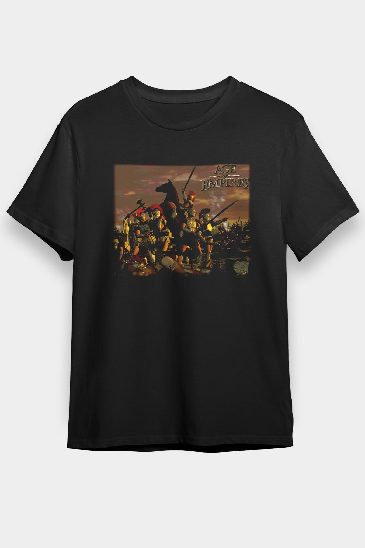 Age Of Empires Siyah Unisex Graphic Tee - STREETWEAR