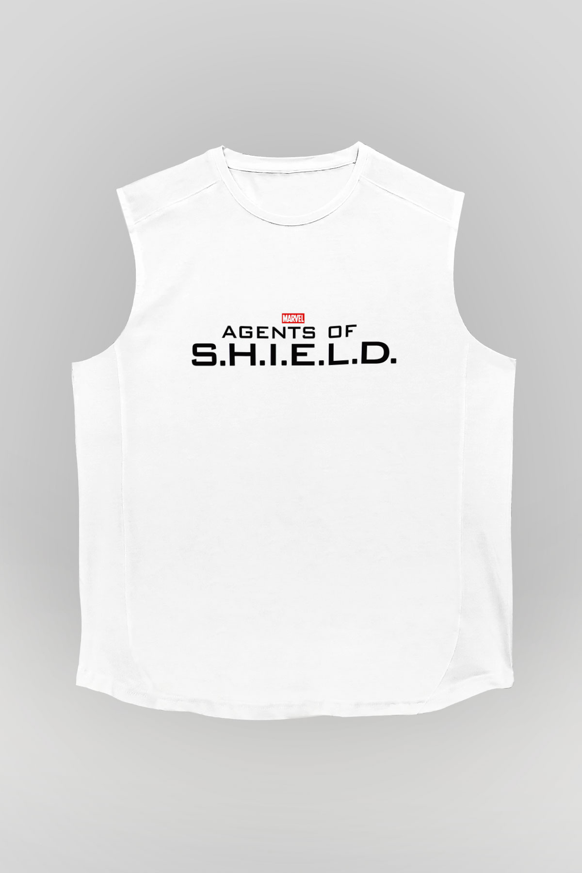 Agents of S.H.I.E.L.D. Beyaz Unisex Kolsuz Tişört