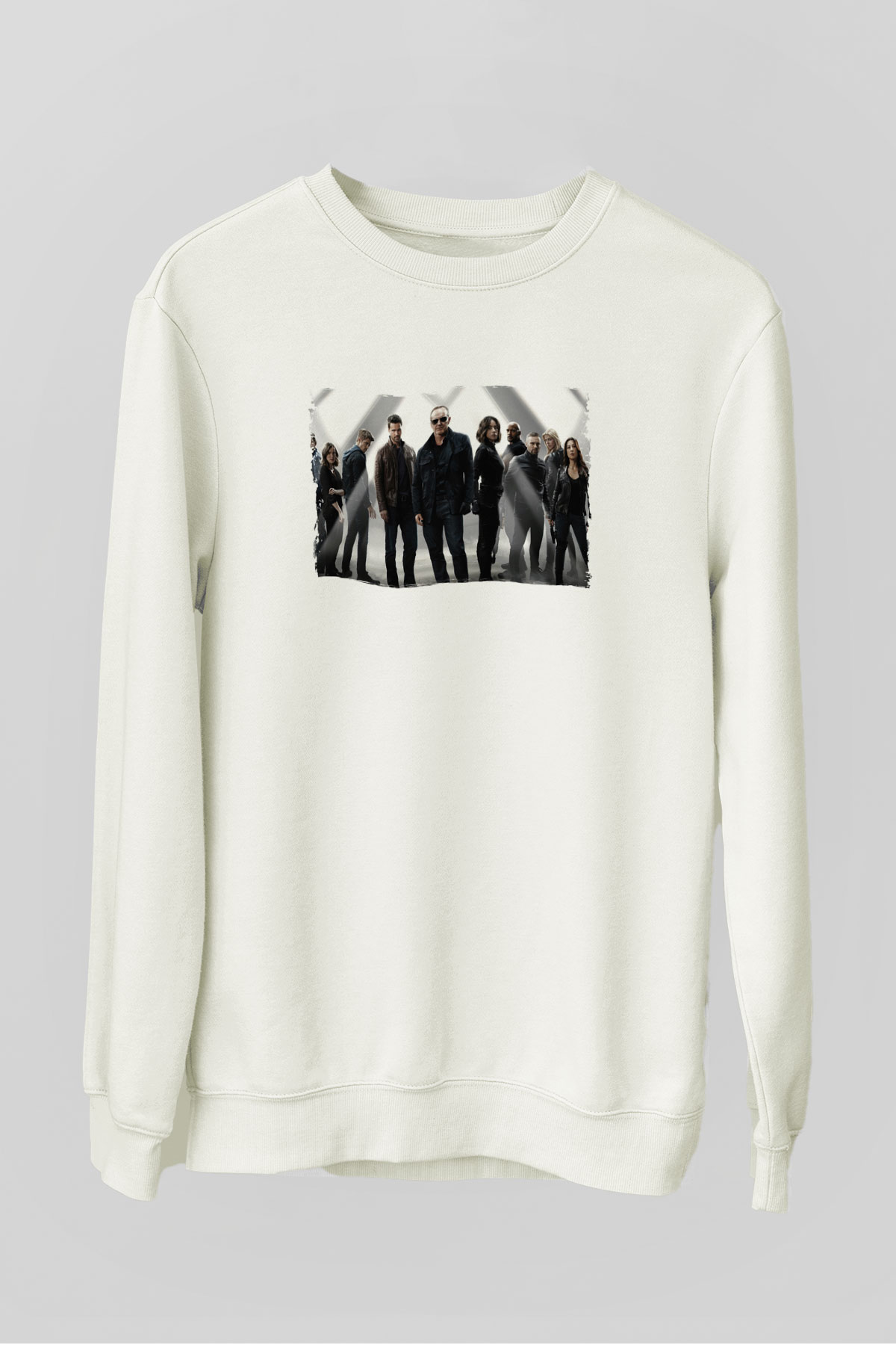 Agents of S.H.I.E.L.D. Beyaz Unisex Sweatshirt