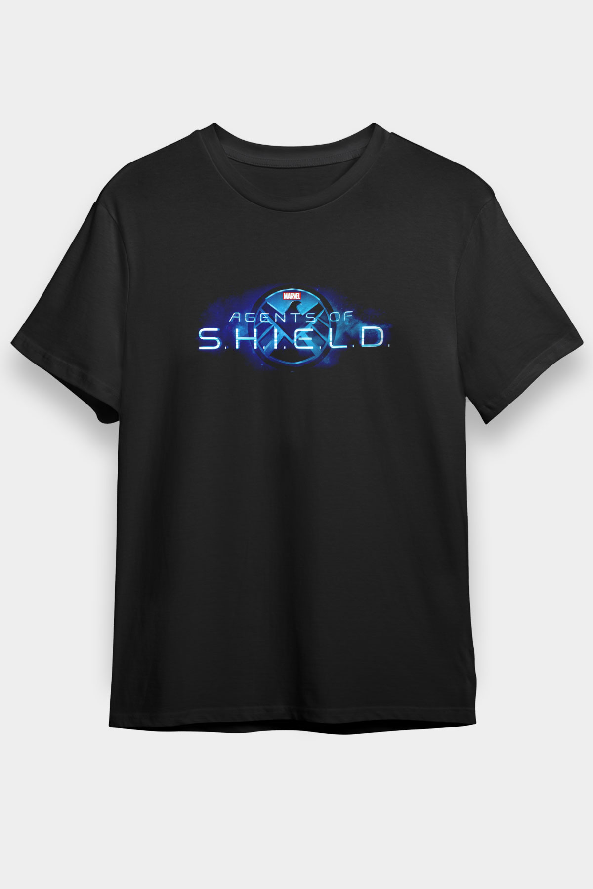 Agents of S.H.I.E.L.D. Siyah Unisex Graphic Tee - STREETWEAR