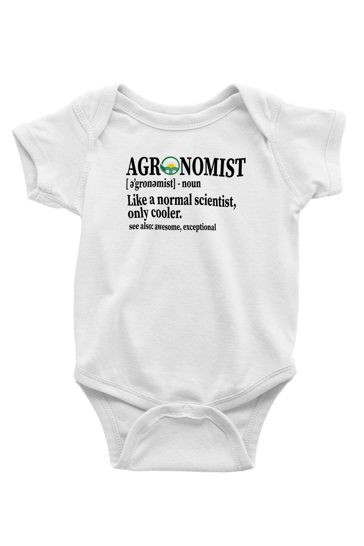 Agronomist Beyaz Bebek Body - Zıbın