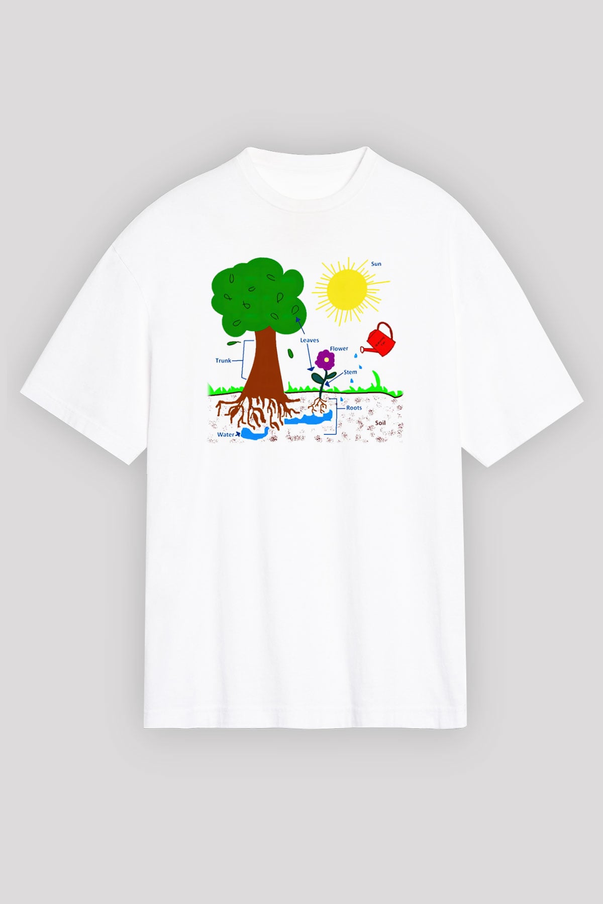 Agronomist Beyaz Unisex Oversize Tişört T-Shirt