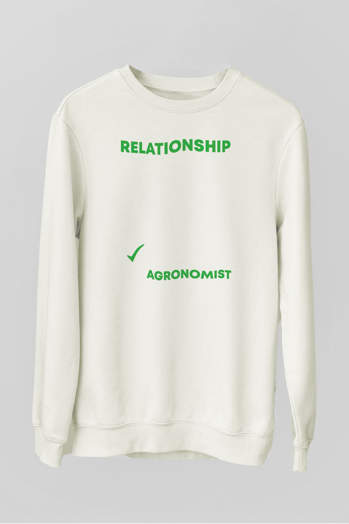 Agronomist Beyaz Unisex Sweatshirt
