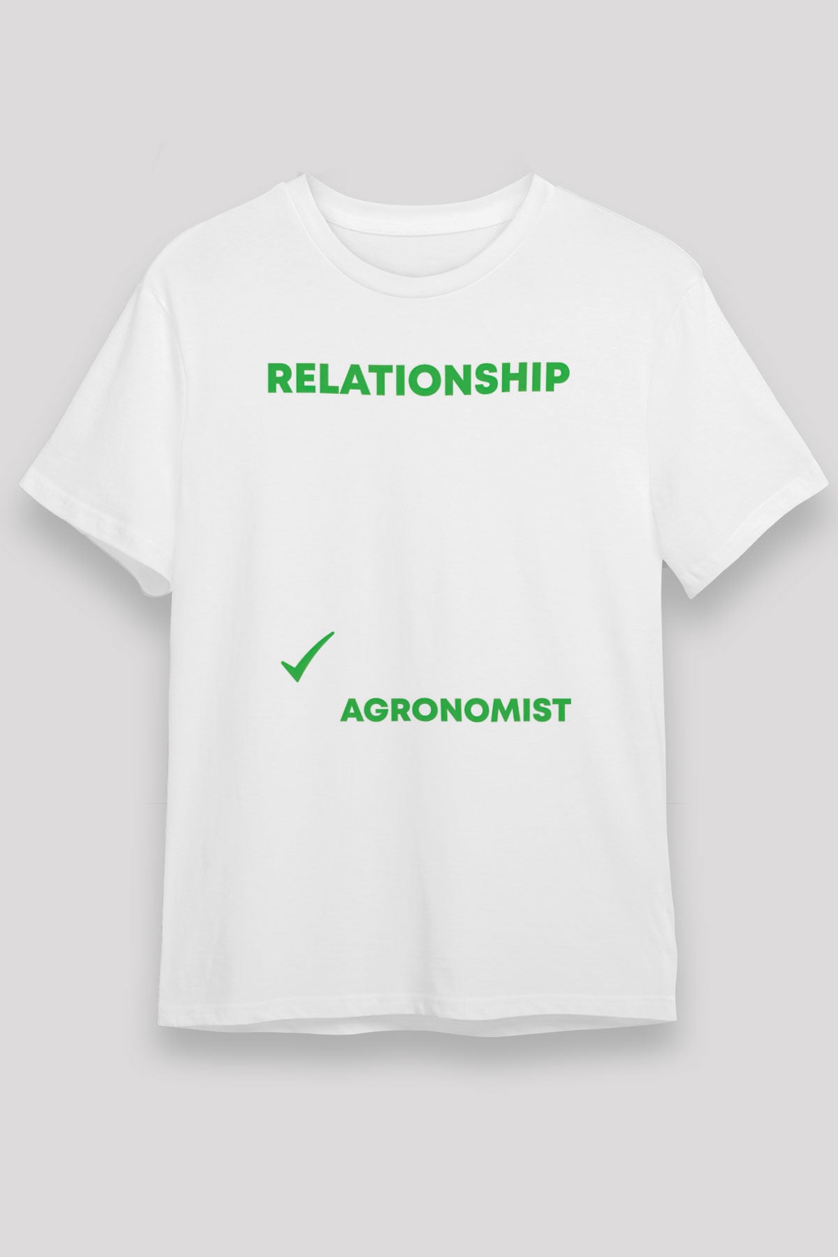Agronomist Beyaz Unisex Tişört T-Shirt - TişörtFabrikası