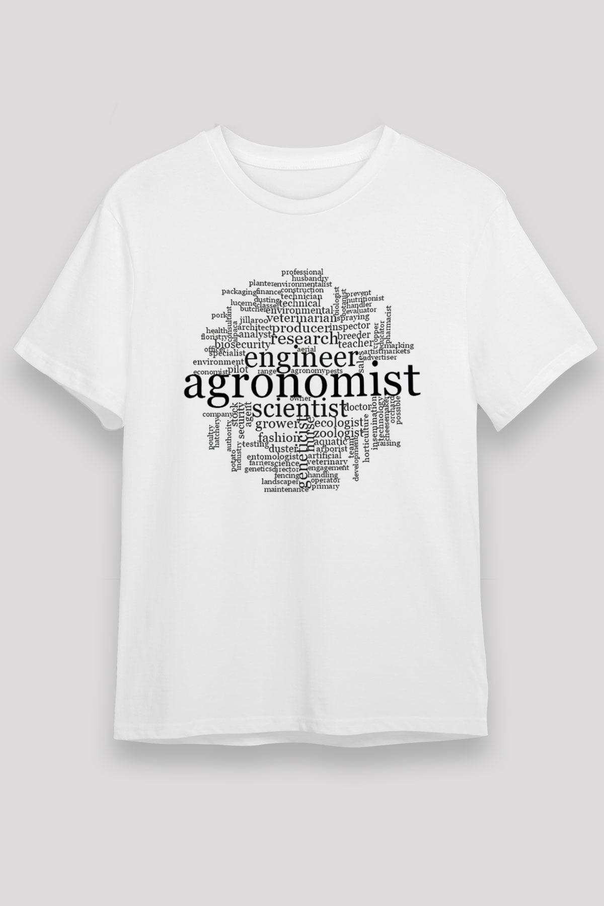 Agronomist Beyaz Unisex Tişört T-Shirt - TişörtFabrikası